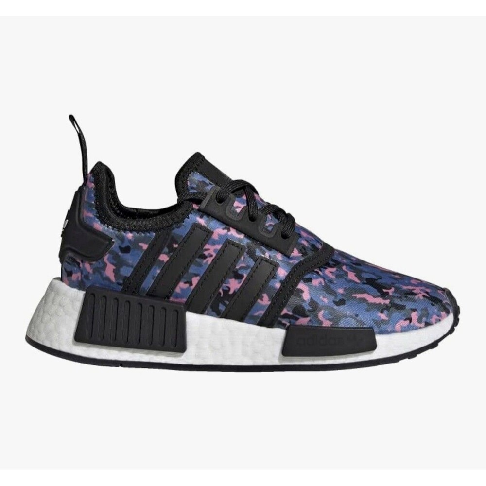 Adidas Kids/Youth 6.5 NMD R1J Boost Multi Color Camo Midsoles Running Shoes